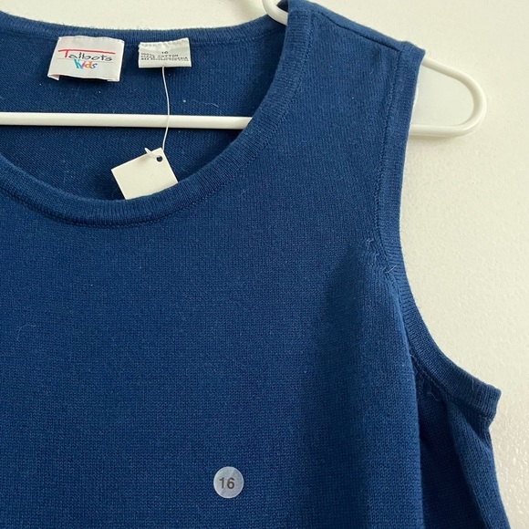 Talbots Kids • NWT Vintage Navy Shell Tank Top - Picture 2 of 4